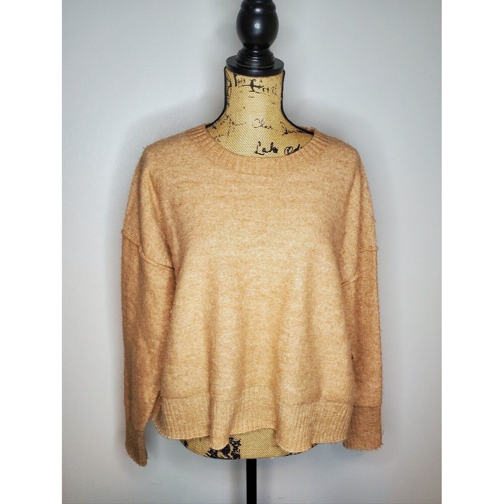 Lucky Brand Cozy Camel Crewneck Sweater Size L